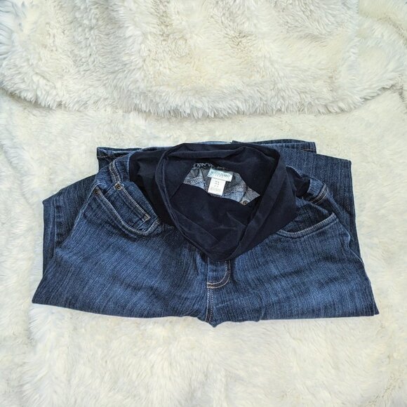 Blue Denim Maternity Jeans by Motherhood - Picture 5 of 7